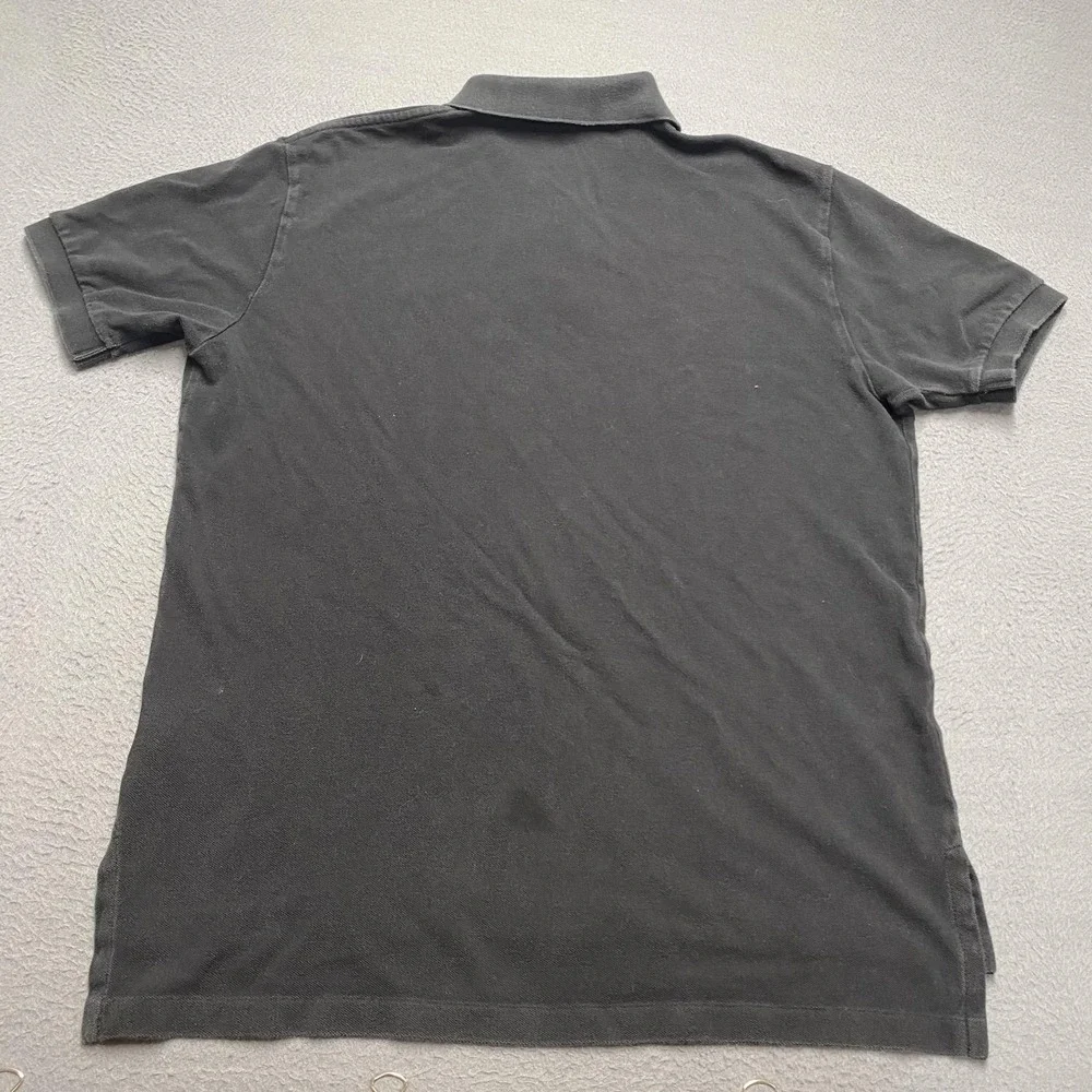 Polo Ralph Lauren Polo Shirt Mens Large Black Cotton Red‎ Pony Logo Short Sleeve